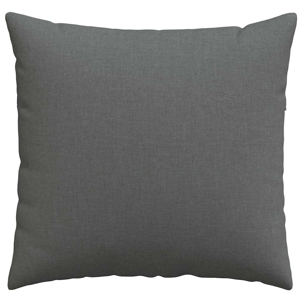 Sofakissen 2 pcs Dunkelgrau 50 x 50 cm Stoff