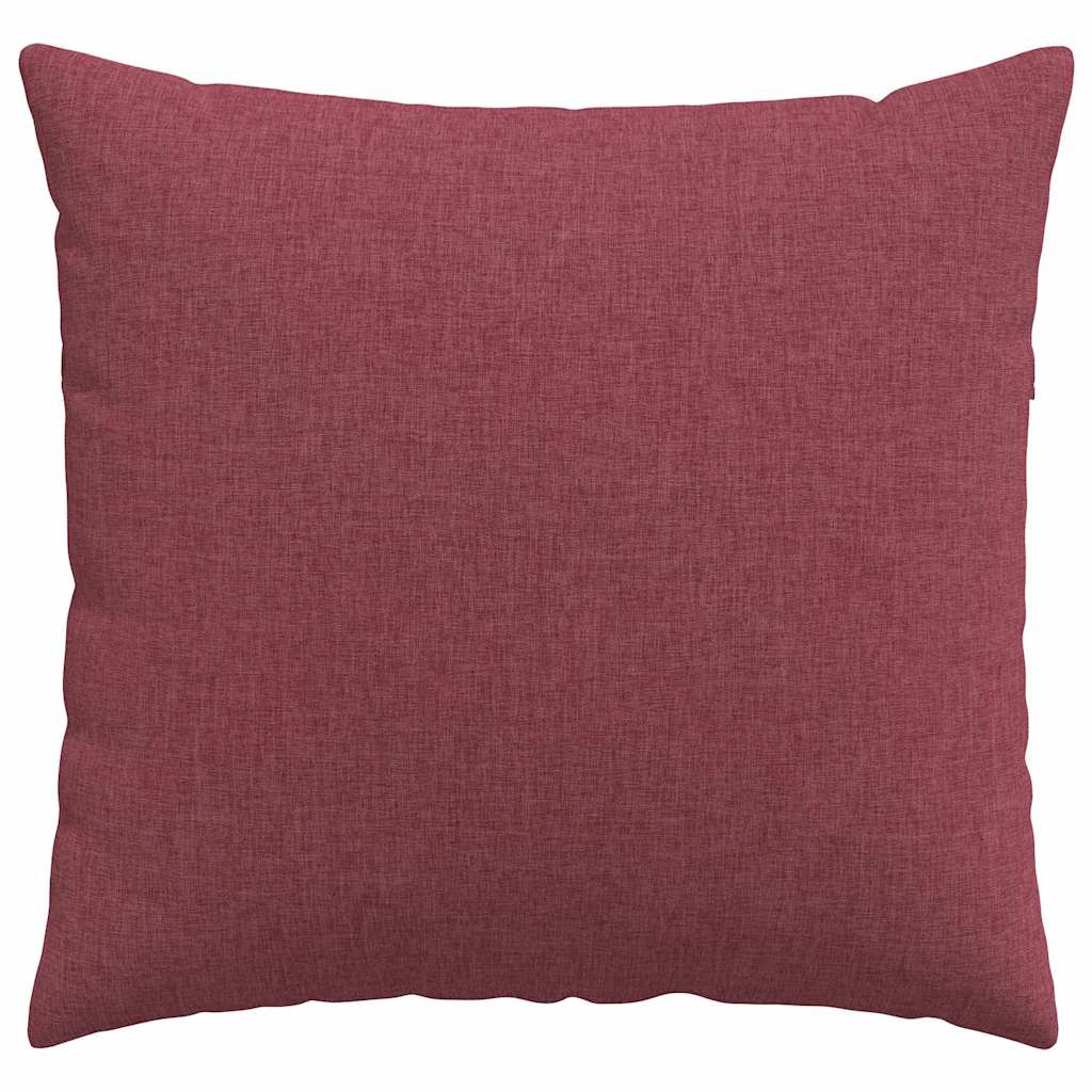 Sofakissen 2 pcs Weinrot 50 x 50 cm Stoff