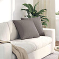 Sofakissen 2 pcs Taupe 50 x 50 cm Stoff