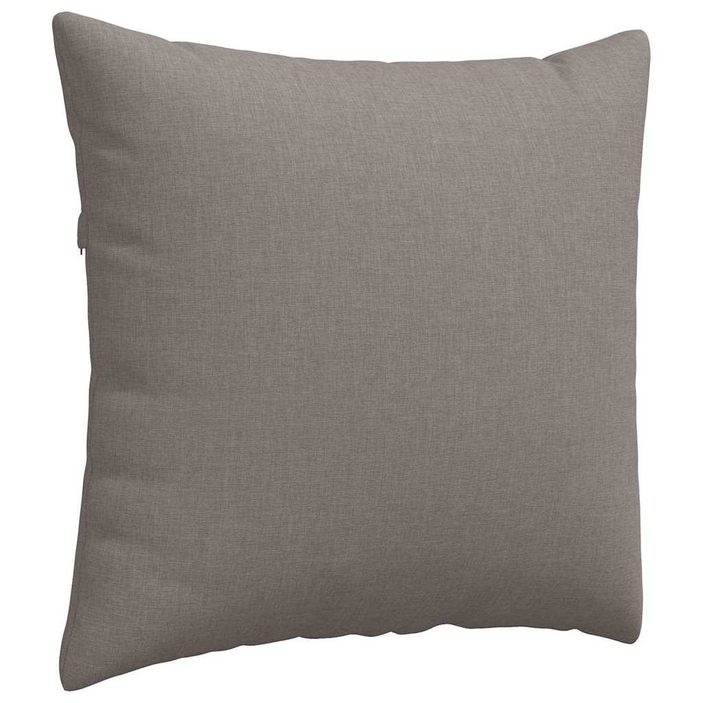 Sofakissen 2 pcs Taupe 50 x 50 cm Stoff