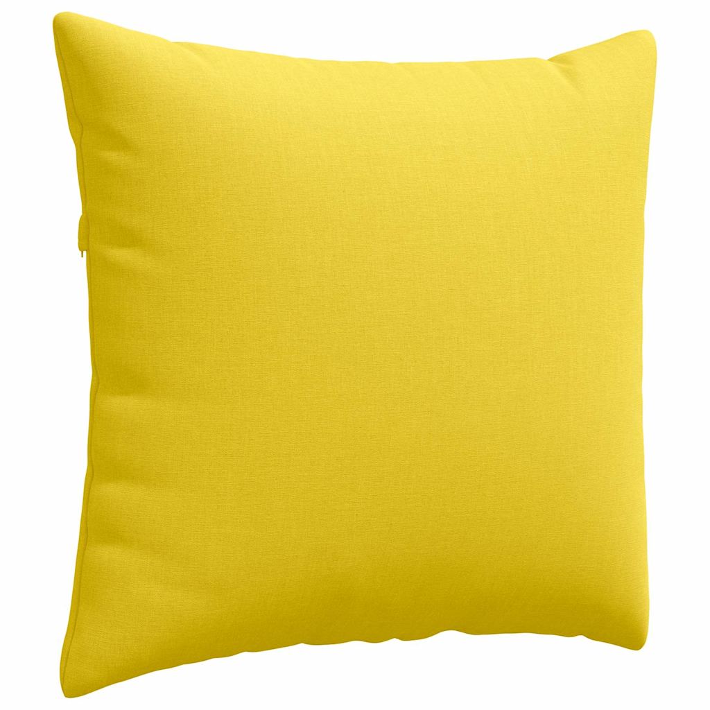 Sofakissen 2 pcs Helles Gelb 50 x 50 cm Stoff