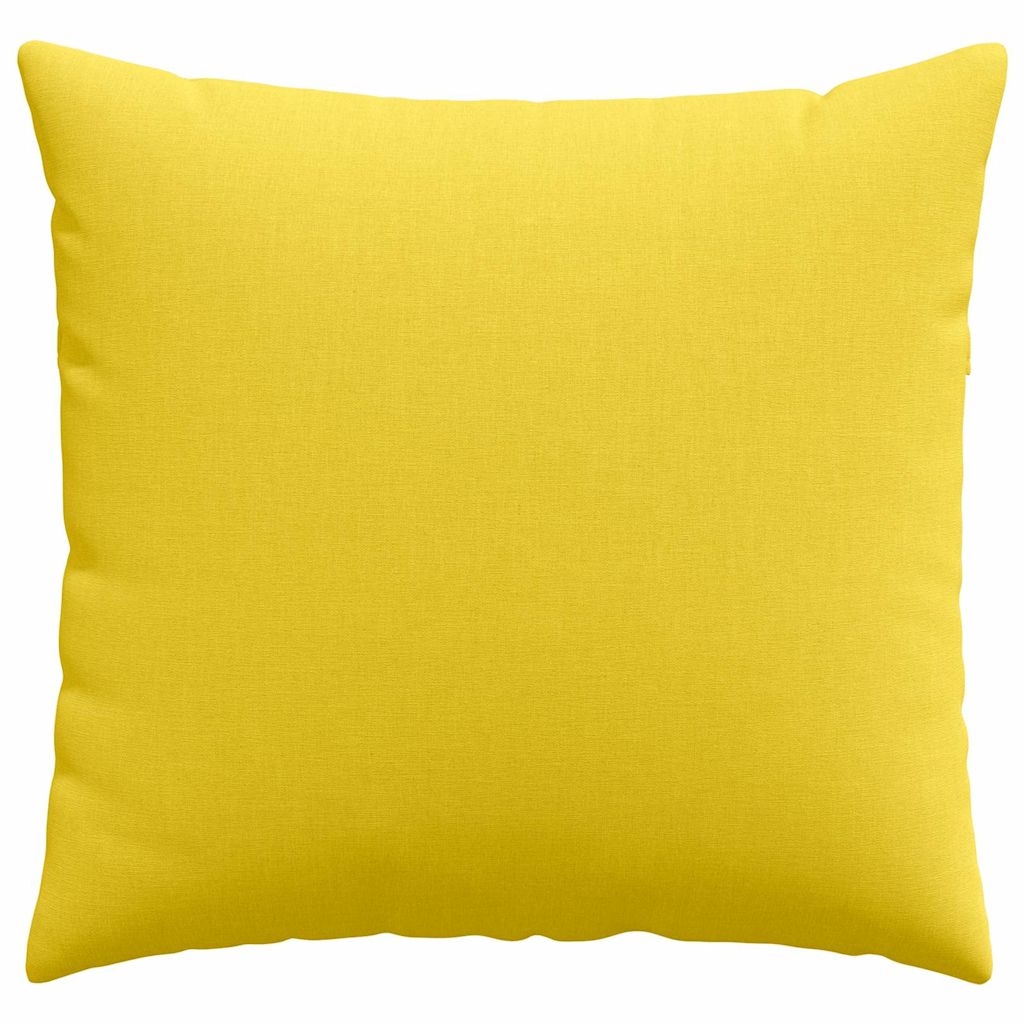 Sofakissen 2 pcs Helles Gelb 50 x 50 cm Stoff