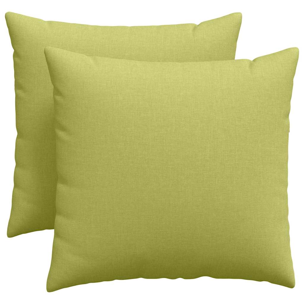 Sofakissen 2 pcs Hellgrün 50 x 50 cm Stoff