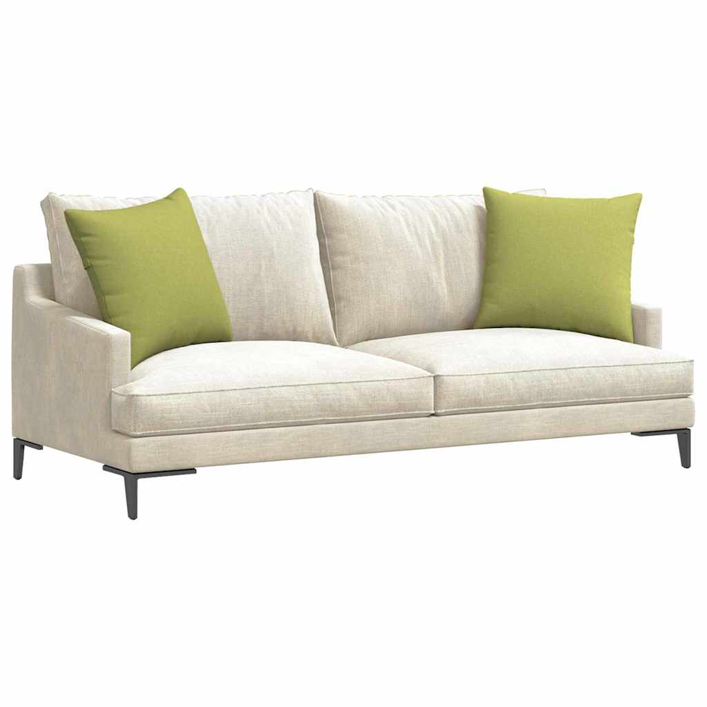Sofakissen 2 pcs Hellgrün 50 x 50 cm Stoff