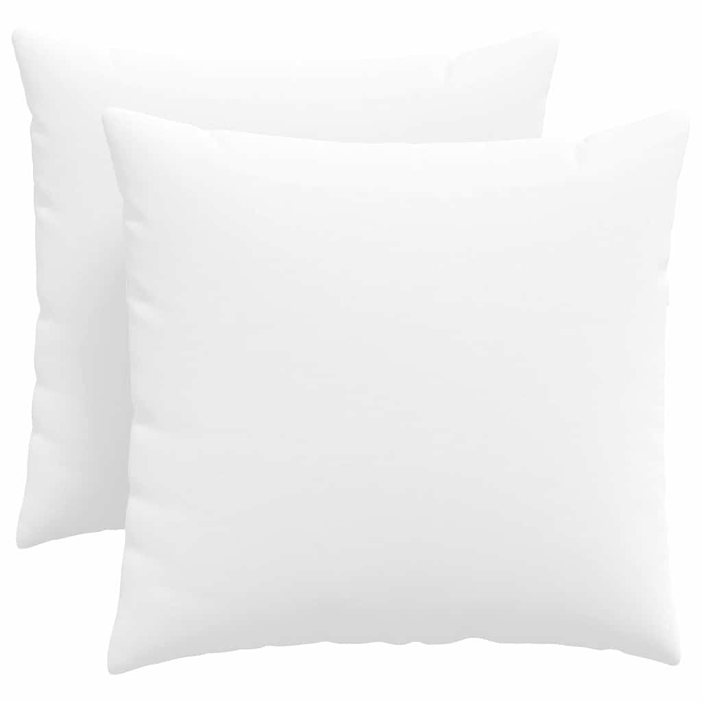 Sofakissen 2 pcs Weiß 50 x 50 cm Stoff
