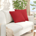 Sofakissen 2 pcs Rot 50 x 50 cm Stoff