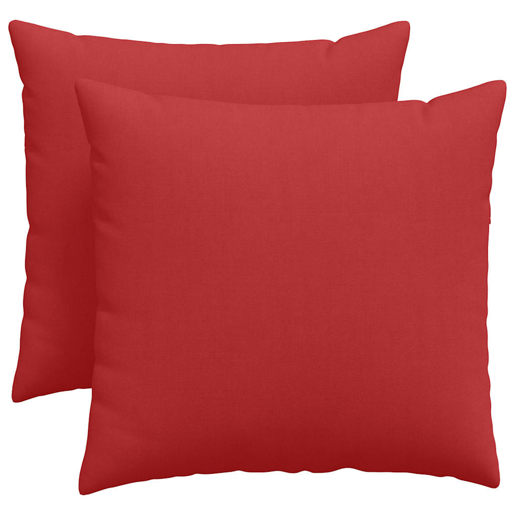 Sofakissen 2 pcs Rot 50 x 50 cm Stoff