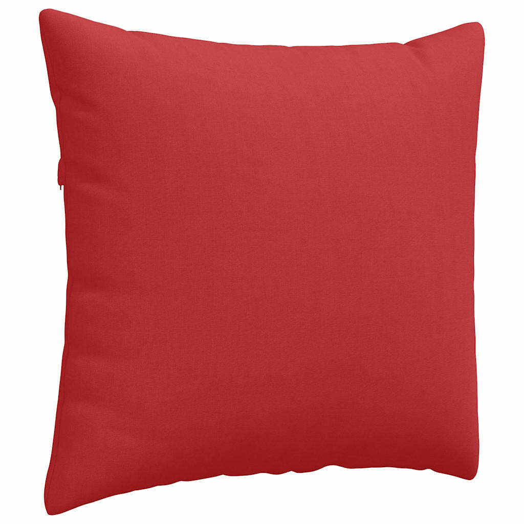 Sofakissen 2 pcs Rot 50 x 50 cm Stoff