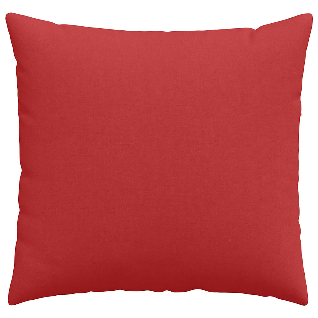 Sofakissen 2 pcs Rot 50 x 50 cm Stoff