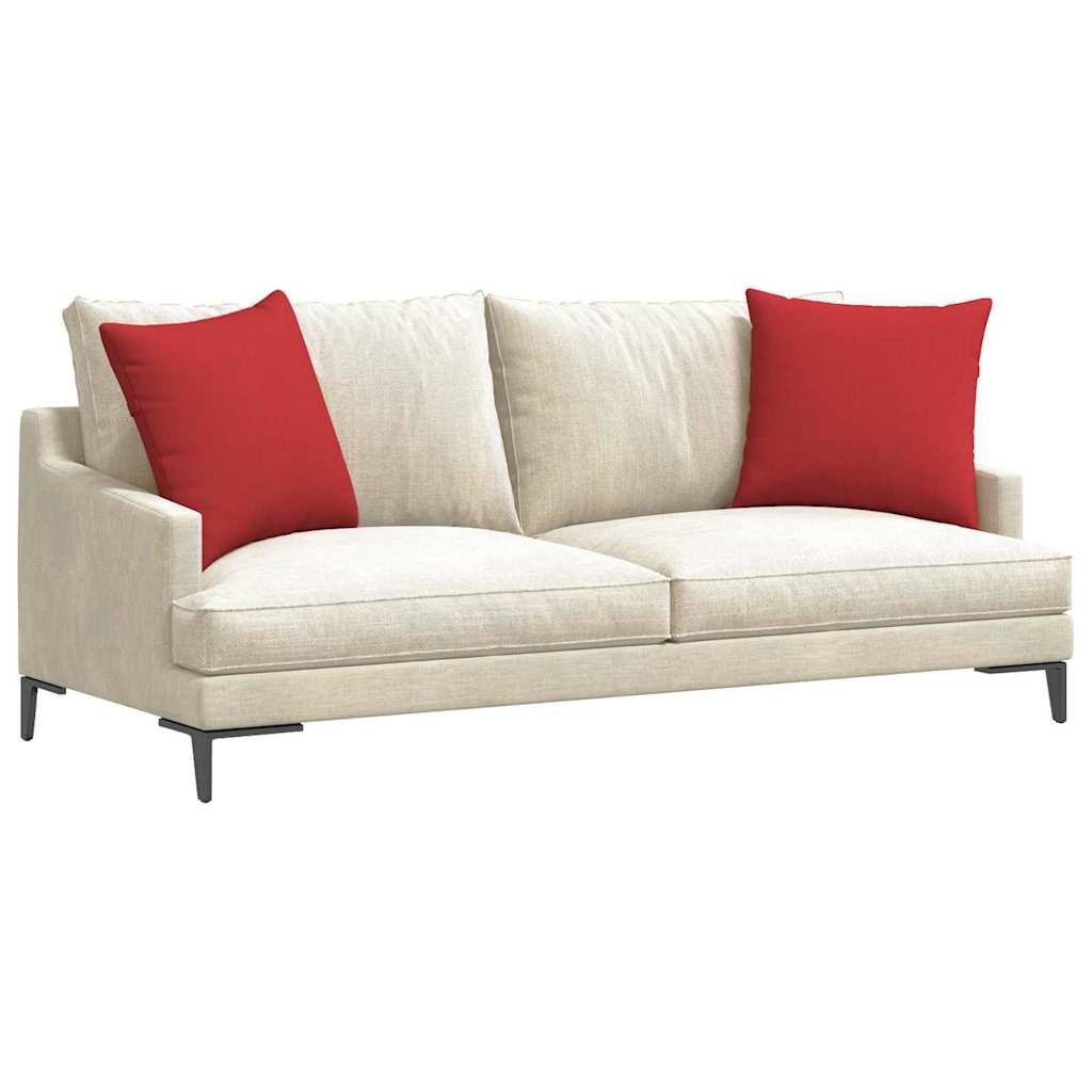 Sofakissen 2 pcs Rot 50 x 50 cm Stoff