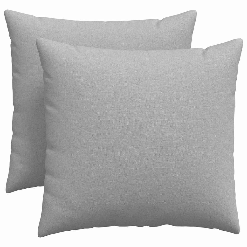Sofakissen 2 pcs Wolkengrau 50 x 50 cm Stoff