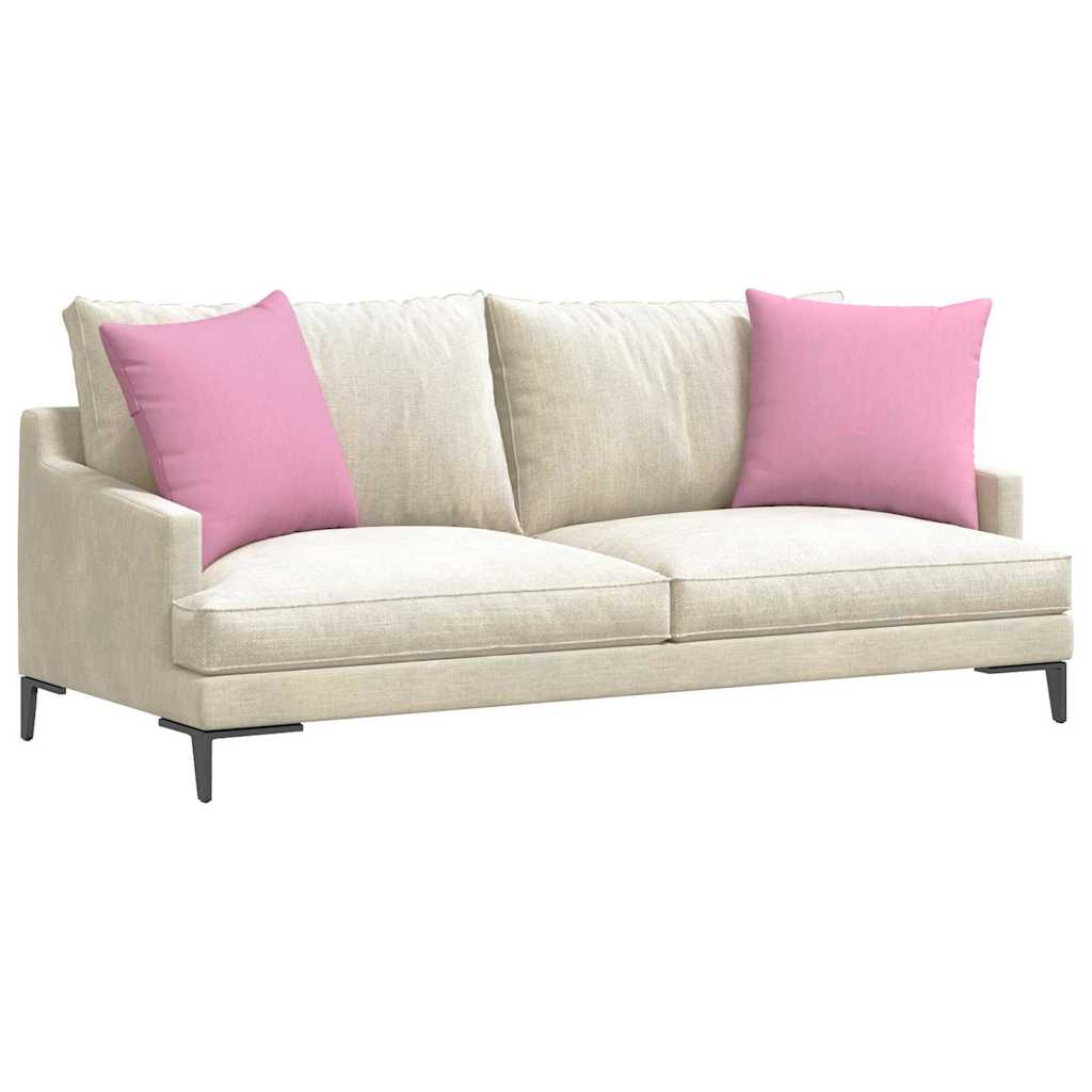 Sofakissen 2 pcs Rosa 50 x 50 cm Stoff