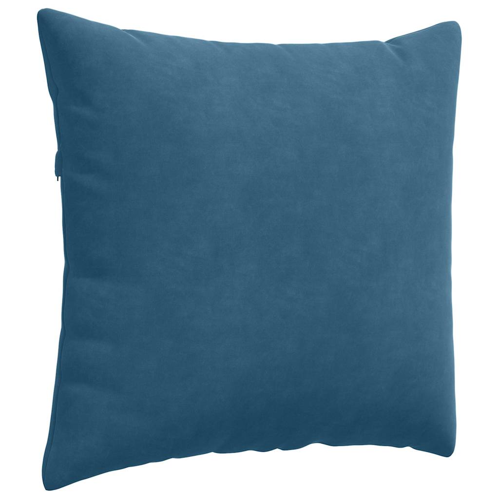 Sofakissen 2 Stück Blau 50 x 50 cm Cordstoff