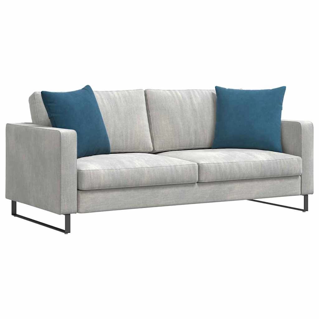 Sofakissen 2 Stück Blau 50 x 50 cm Cordstoff