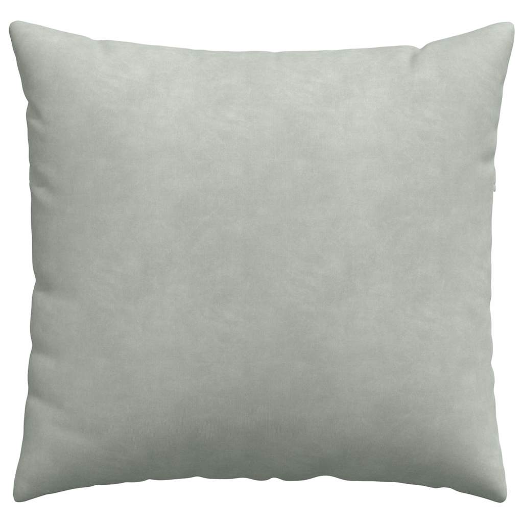 Sofakissen 2 Stück Hellgrau 50 x 50 cm Cordstoff