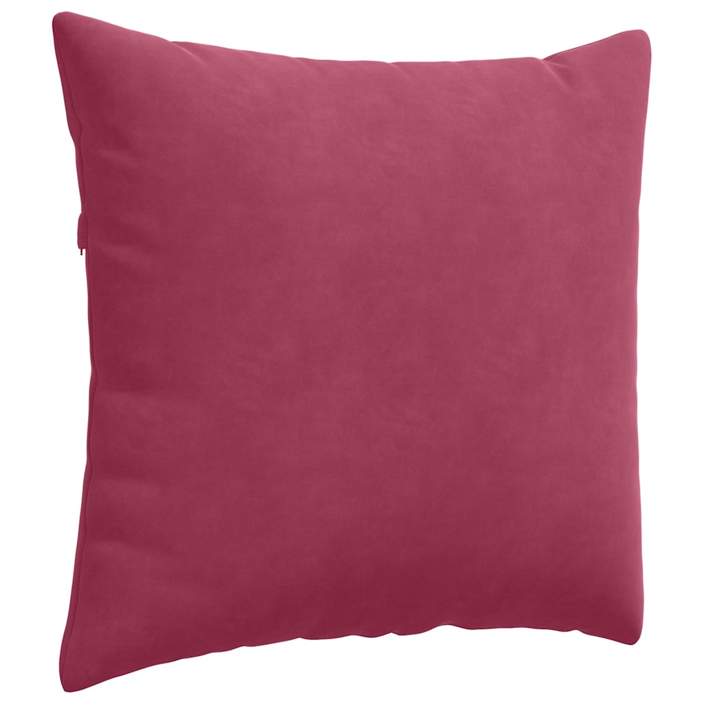 Sofakissen 2 Stück Weinrot 50 x 50 cm Cordstoff