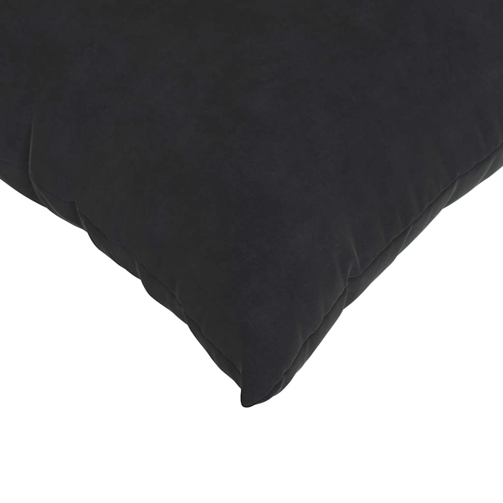 Sofakissen 2 Stück Schwarz 50 x 50 cm Cordstoff