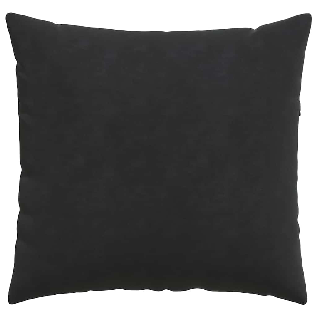 Sofakissen 2 Stück Schwarz 50 x 50 cm Cordstoff