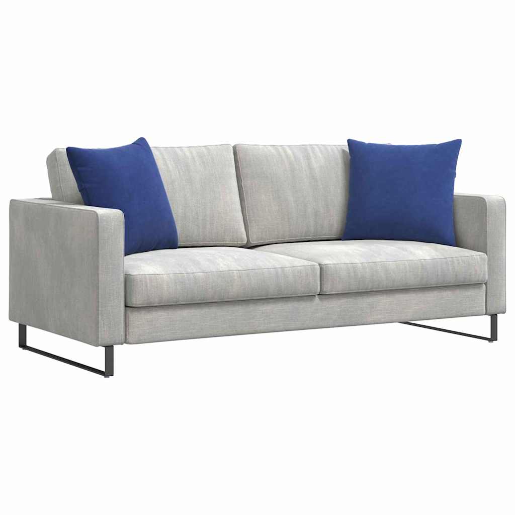 Sofakissen 2 Stück Polizeiblau 50 x 50 cm Cordstoff
