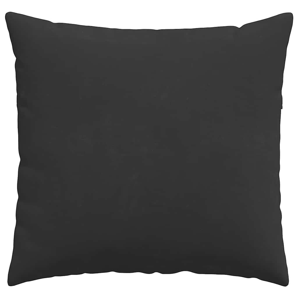 Sofakissen 2 Stück Schwarz 50 x 50 cm Stoff