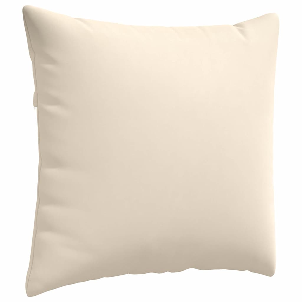 Sofakissen 2 Stück Beige 50 x 50 cm Stoff