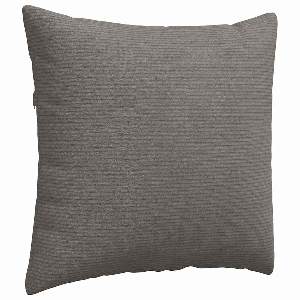 Sofakissen 2 Stück Hellgrau 50 x 50 cm Cordstoff
