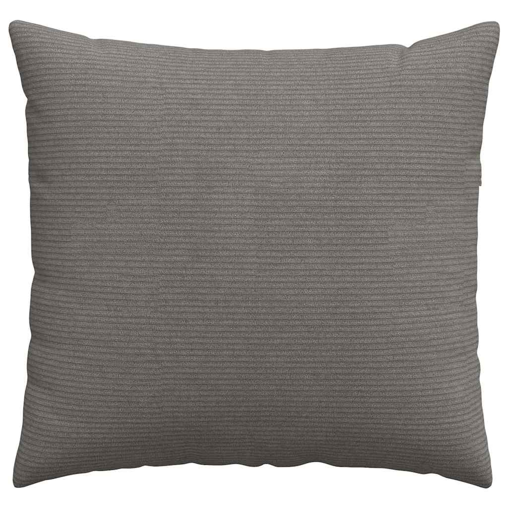 Sofakissen 2 Stück Hellgrau 50 x 50 cm Cordstoff
