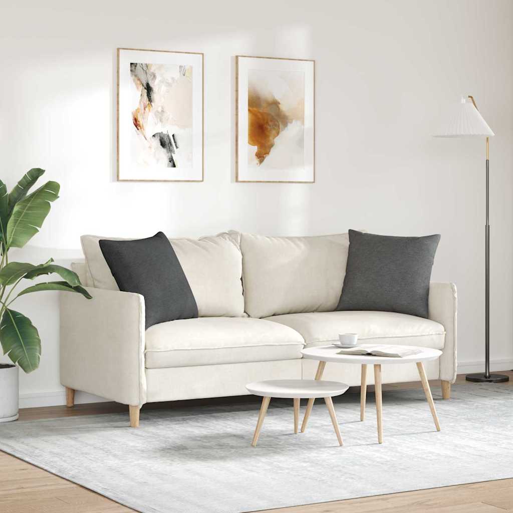 Sofakissen 2 Stück Dunkelgrau 50 x 50 cm Cordstoff