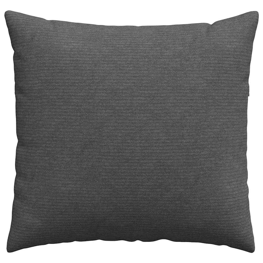 Sofakissen 2 Stück Dunkelgrau 50 x 50 cm Cordstoff