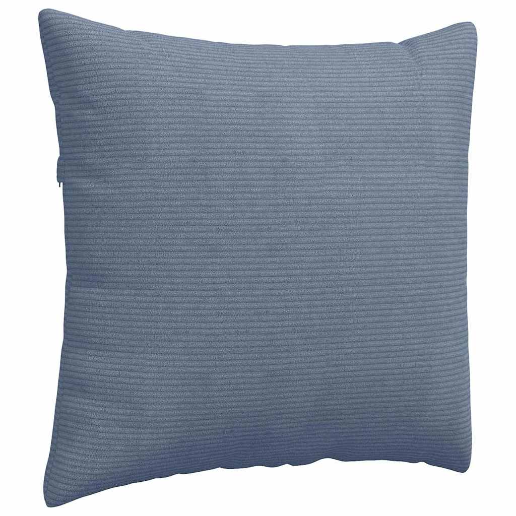 Sofakissen 2 Stück Blau 50 x 50 cm Cordstoff