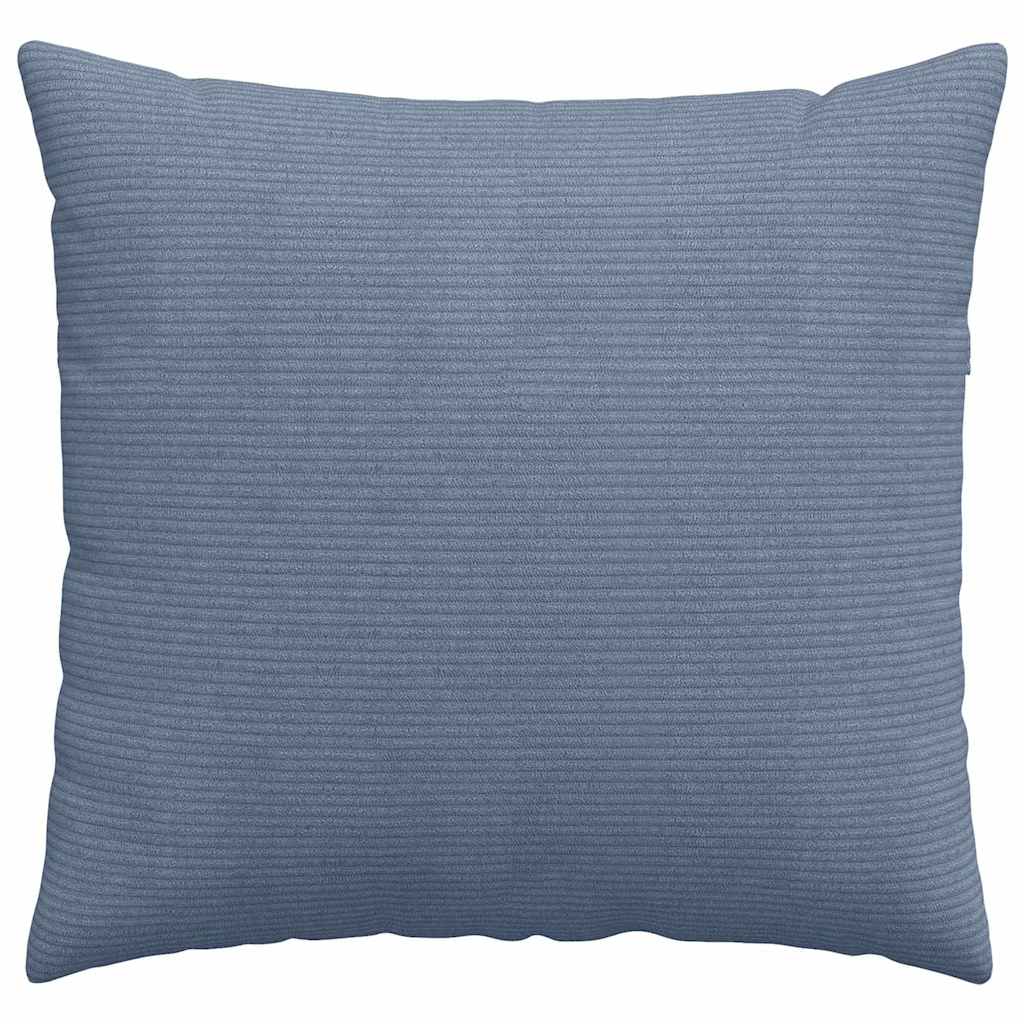 Sofakissen 2 Stück Blau 50 x 50 cm Cordstoff