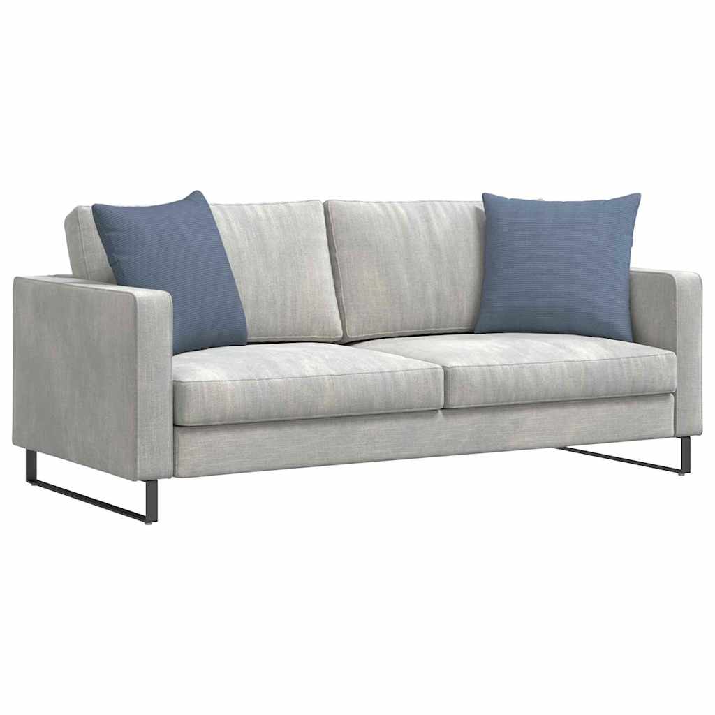 Sofakissen 2 Stück Blau 50 x 50 cm Cordstoff
