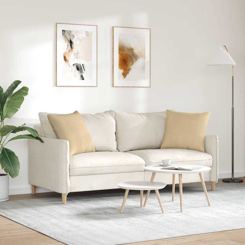 Sofakissen 2 Stück Grau-Grün 50 x 50 cm Cordstoff