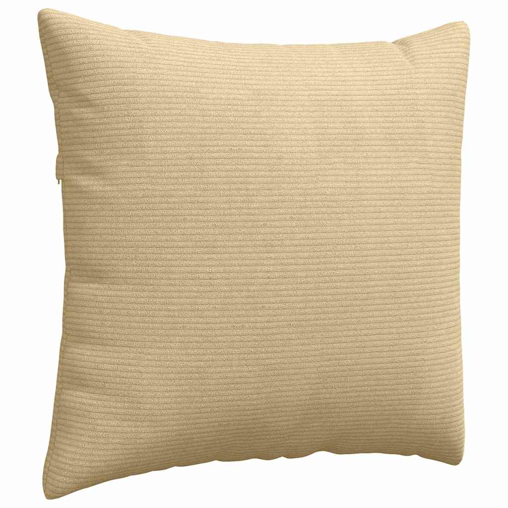 Sofakissen 2 Stück Grau-Grün 50 x 50 cm Cordstoff
