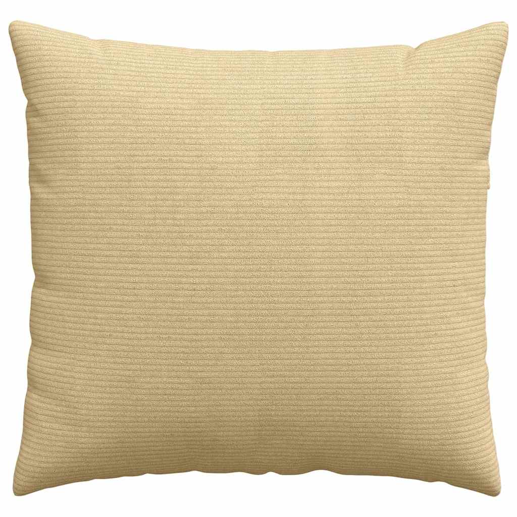 Sofakissen 2 Stück Grau-Grün 50 x 50 cm Cordstoff
