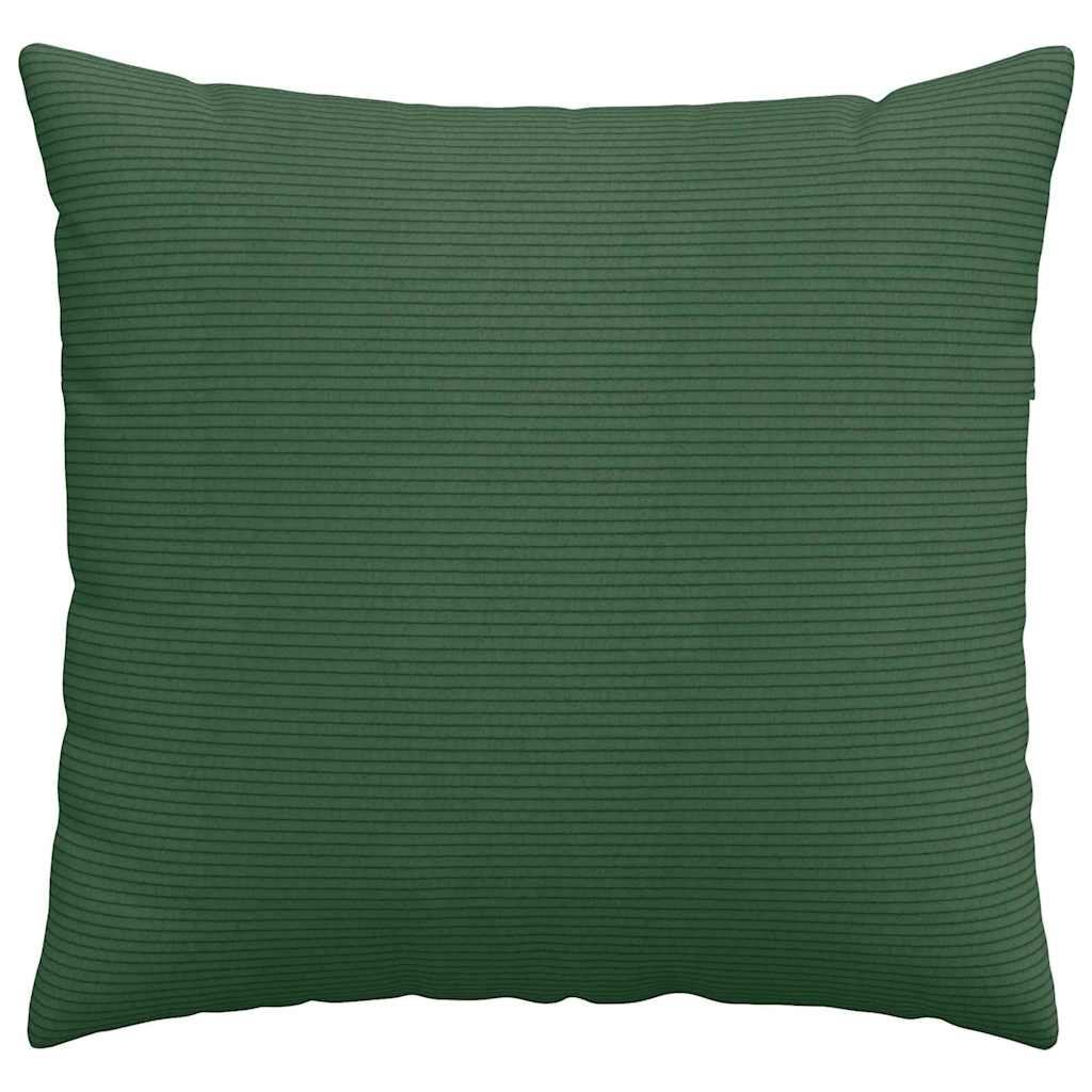 Sofakissen 2 Stück Dunkelgrün 50 x 50 cm Cordstoff