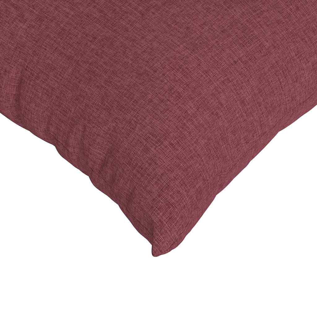 Sofakissen 2 pcs Weinrot 60 x 60 cm Stoff