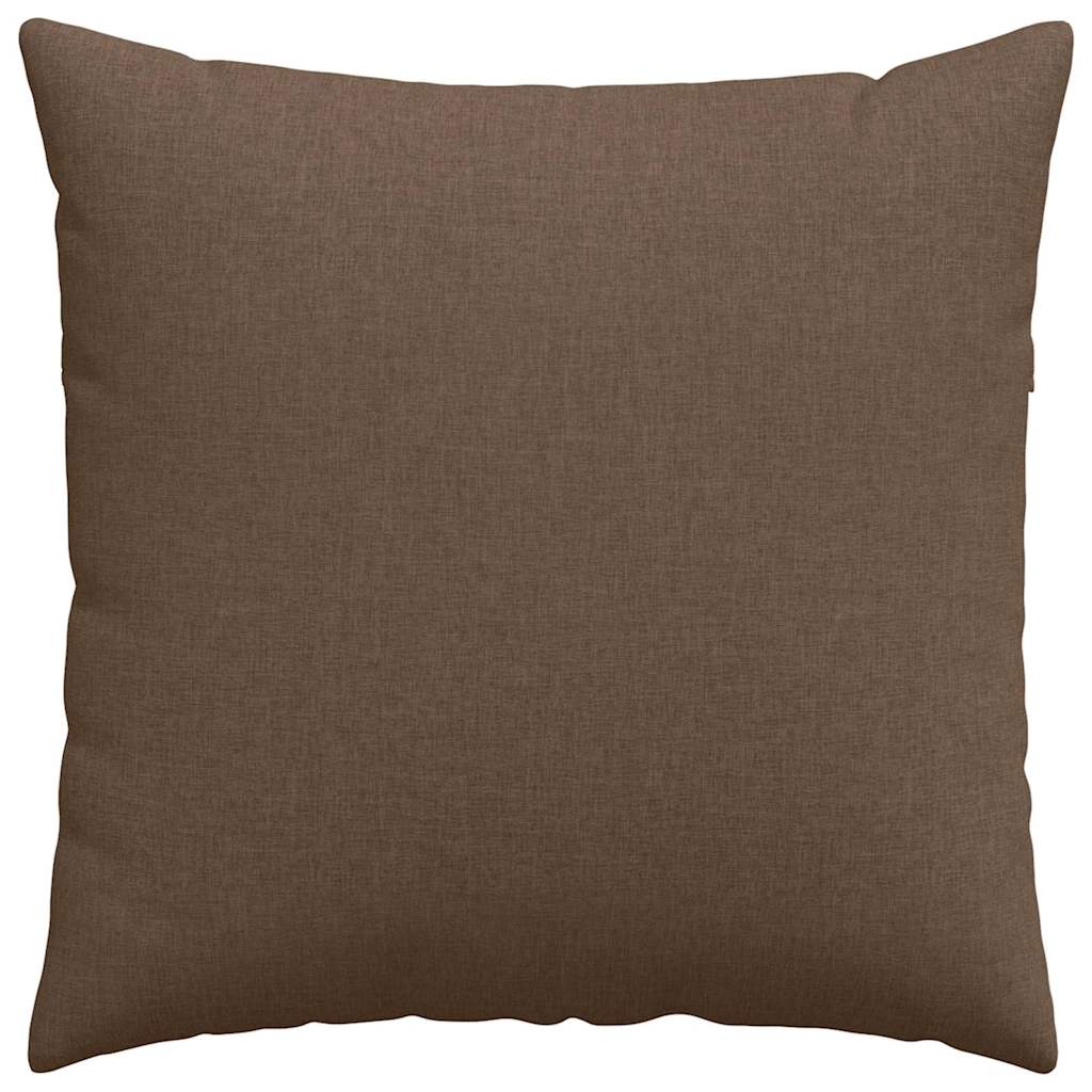 Sofakissen 2 pcs Braun 60 x 60 cm Stoff