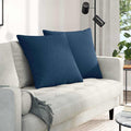 Sofakissen 2 pcs Blau 60 x 60 cm Stoff