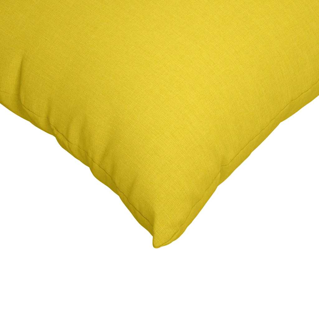 Sofakissen 2 pcs Helles Gelb 60 x 60 cm Stoff