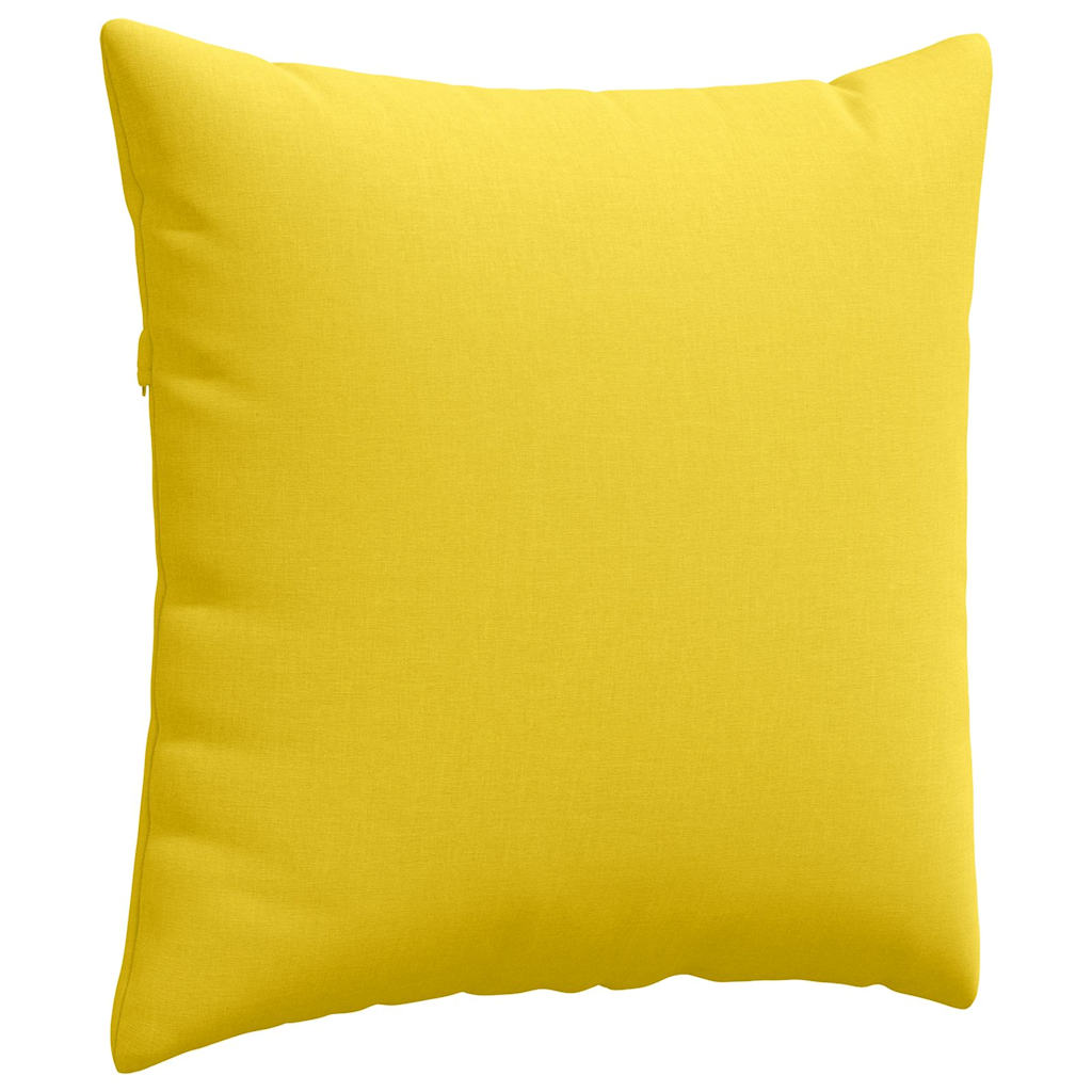 Sofakissen 2 pcs Helles Gelb 60 x 60 cm Stoff