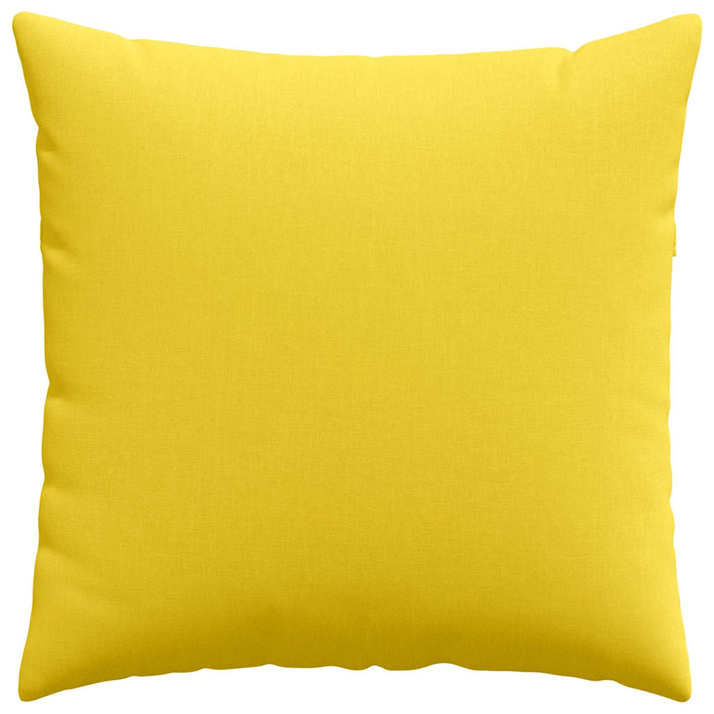 Sofakissen 2 pcs Helles Gelb 60 x 60 cm Stoff
