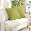 Sofakissen 2 pcs Hellgrün 60 x 60 cm Stoff