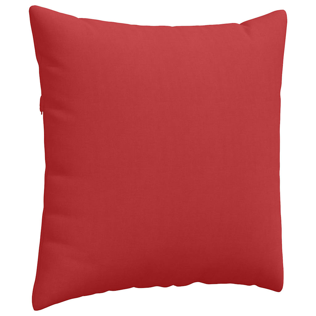 Sofakissen 2 pcs Rot 60 x 60 cm Stoff