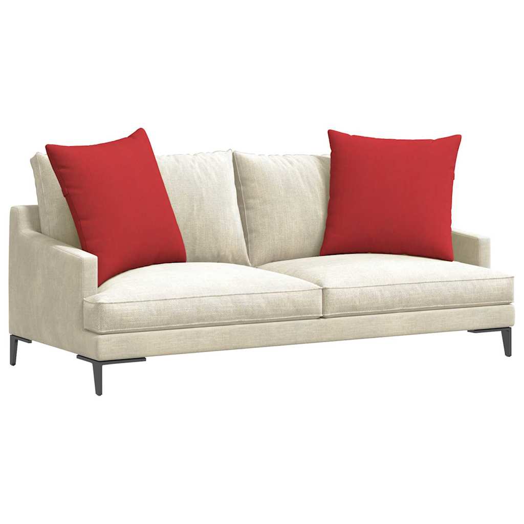 Sofakissen 2 pcs Rot 60 x 60 cm Stoff