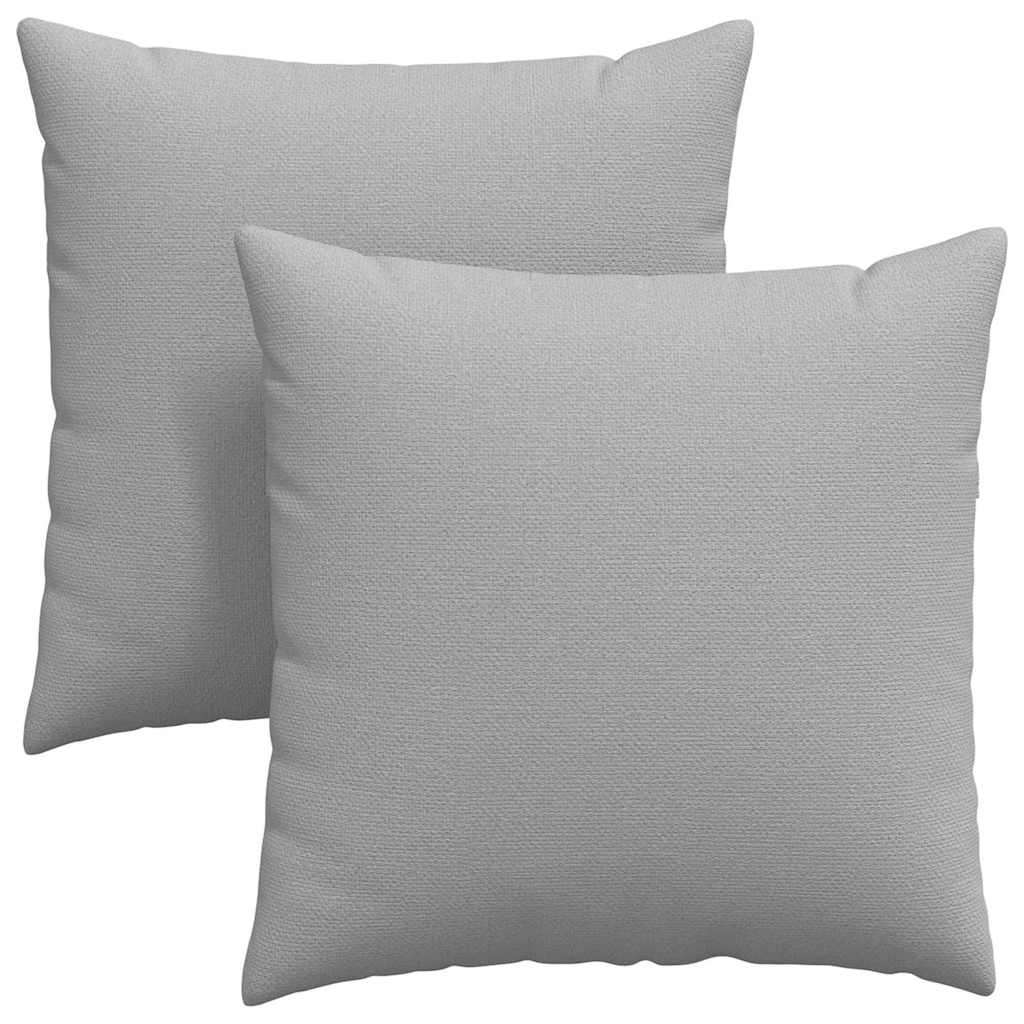 Sofakissen 2 pcs Wolkengrau 60 x 60 cm Stoff