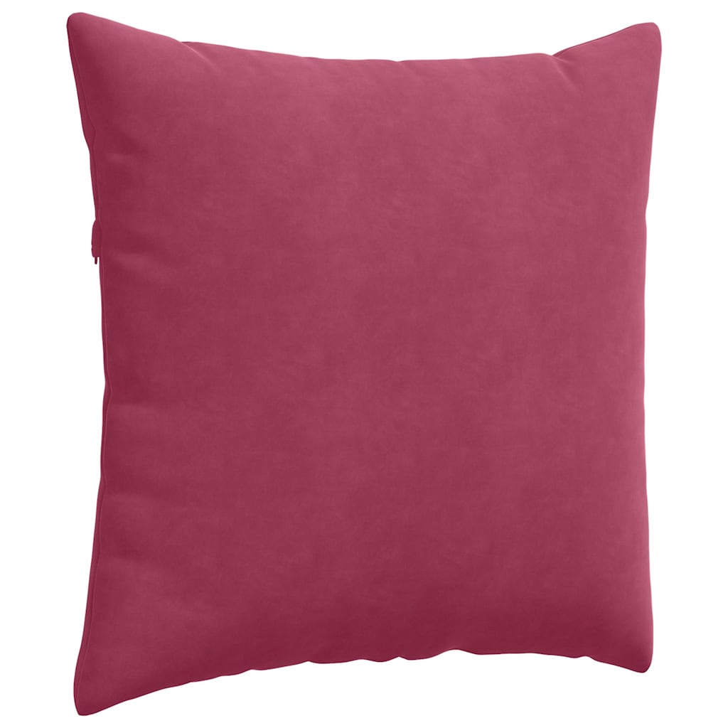 Sofakissen 2 Stück Weinrot 60 x 60 cm Cordstoff