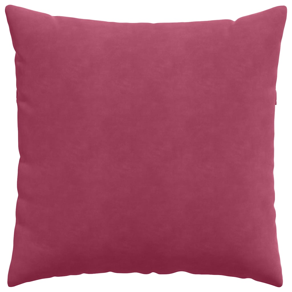 Sofakissen 2 Stück Weinrot 60 x 60 cm Cordstoff