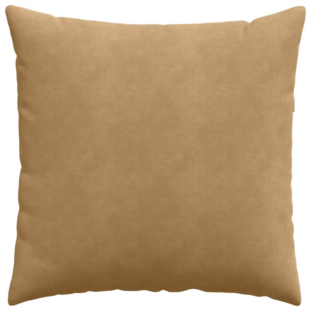 Sofakissen 2 Stück Braun 60 x 60 cm Cordstoff