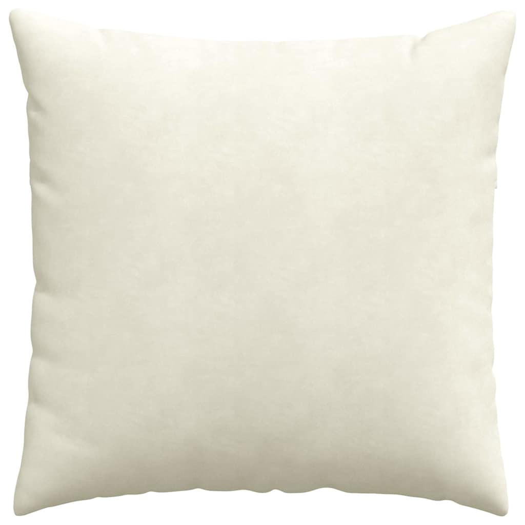 Sofakissen 2 Stück Creme 60 x 60 cm Cordstoff